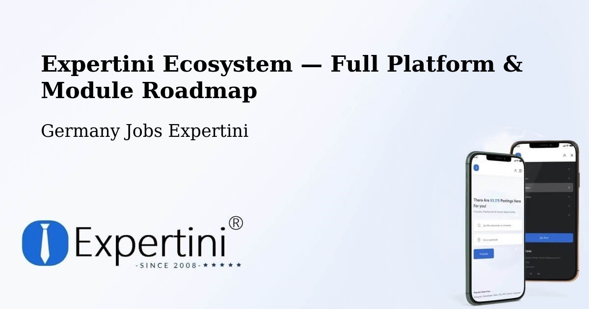 Expertini Ecosystem — Full Platform & Module Roadmap – Blumberg